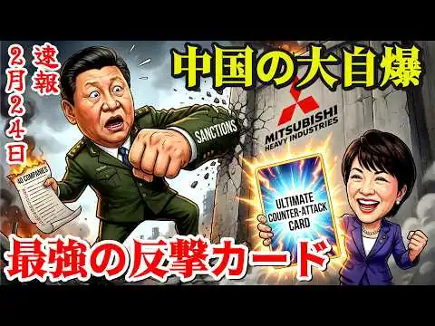 画像 【緊急解説】中国が三菱重工など40社を制裁するも大失敗！日本が握る「最強の反撃カード」がヤバすぎた