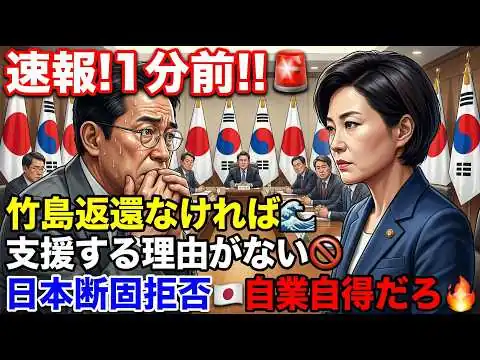 画像 韓国経済崩壊寸前！支援要請に高市首相が突きつけた「竹島・慰安婦・徴用工」の壁